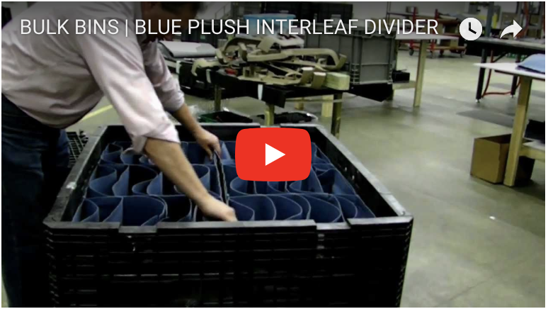 BULK BINS | BLUE PLUSH INTERLEAF DIVIDER