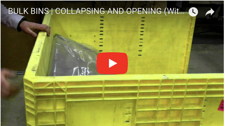 BULK BINS | COLLAPSING AND OPENING (With Plastic Protection)