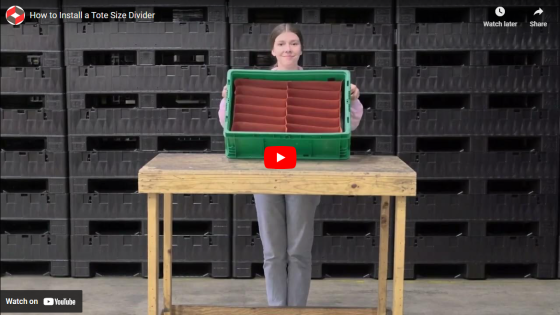 How to install a tote size pop-n-drop divider