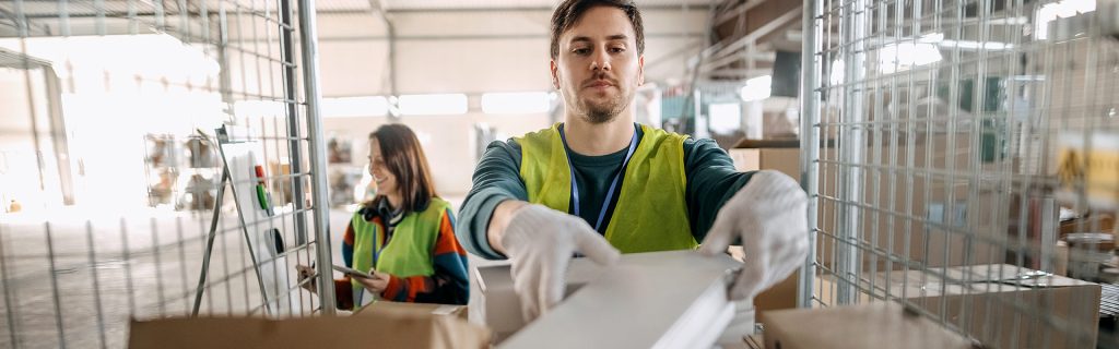 Photo of pick-and-pack worker in Pick-and-Pack-Warehouse
