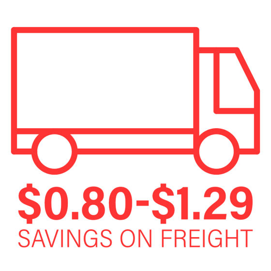 Savings on Freight