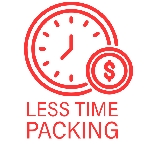 less time packing 1 2